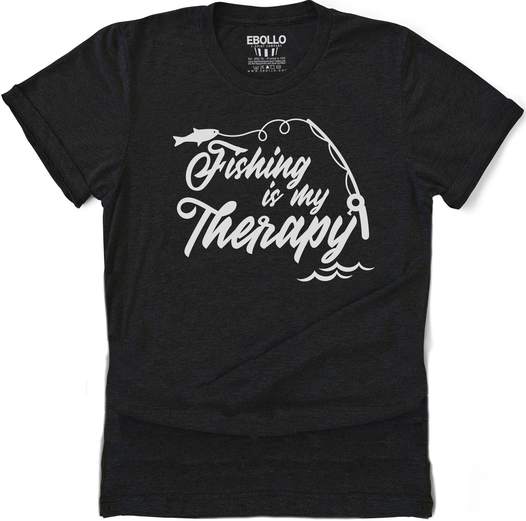Fishing is My Therapy Shirt, Funny Fishing Shirt - Fathers Day Gift -  Fisherman Gifts - Husband Gift - Shirt for Fisher - Dad Gift
