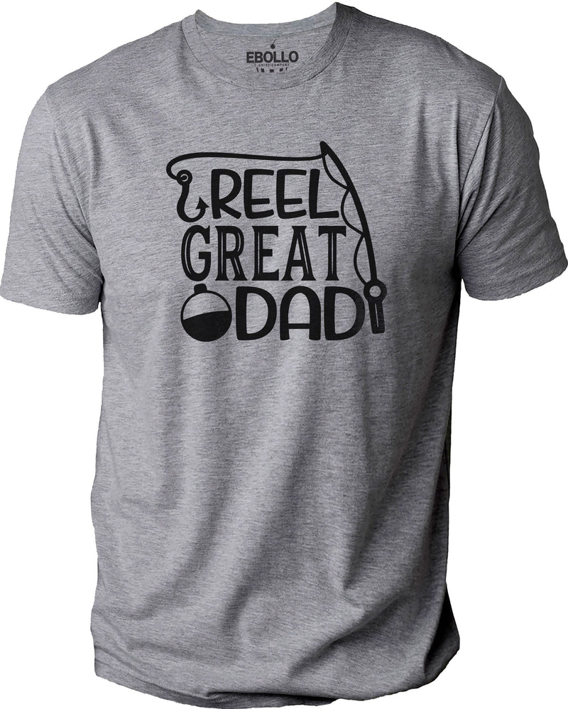 Reel Cool Dad Fishing Daddy Fathers Day Funny Tall T-Shirt